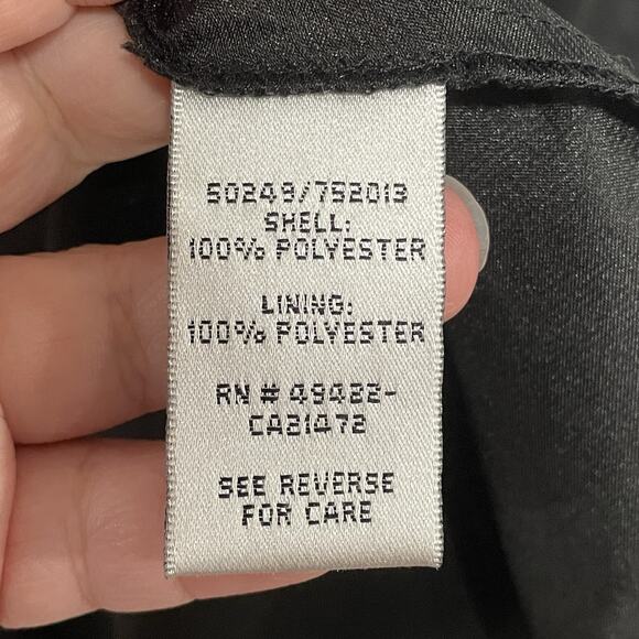 Vintage Y2K Cache Babydoll Mini Dress Size 4 Black Lace Bow HOCO Event Party - Picture 10 of 11